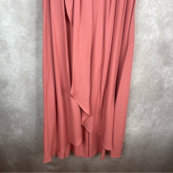 Young Fabulous & Broke Frida Smocked Off-The-Shoulder Maxi Dress Dusty Rose M - Picture 3 of 7